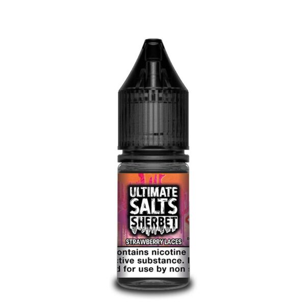 STRAWBERRY LACES SHERBET 10ML NIC SALT ULTIMATE SALTS PACK OF 10