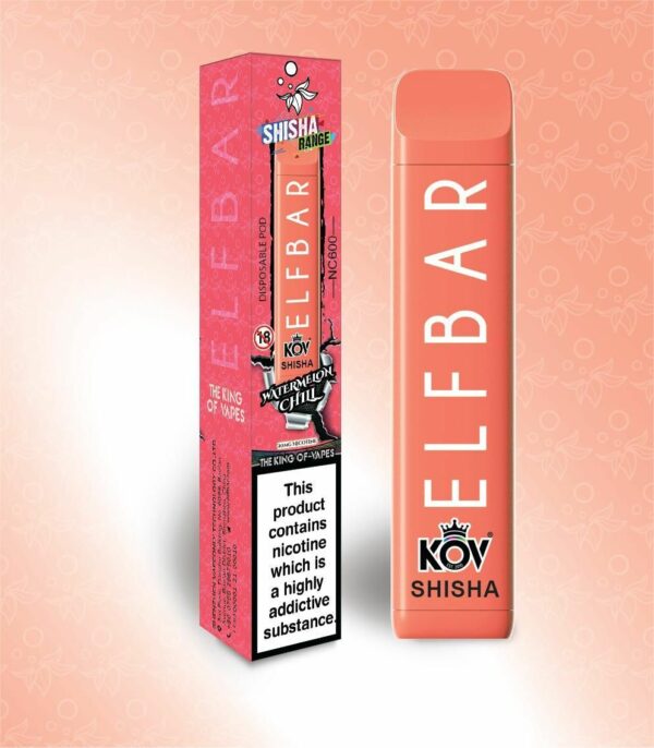 ELF BAR KOV SHISHA NC600 DISPOSABLE VAPE KIT 20MG - Image 6