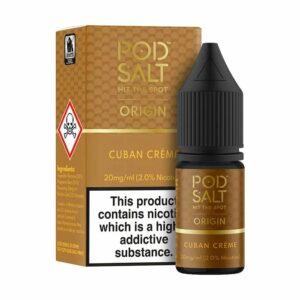 ORIGIN CUBAN CREME 10ML NIC SALT POD SALT