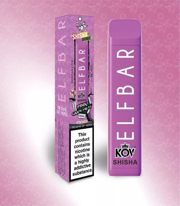 ELF BAR KOV SHISHA NC600 DISPOSABLE VAPE KIT 20MG - Image 4