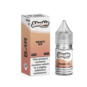 PEACH ICE 10ML NIC SALT SLUSHIE BAR SALTS