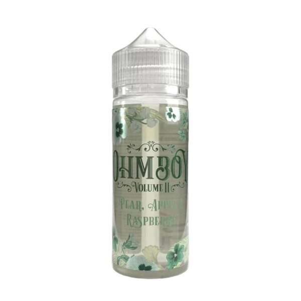 PEAR, APPLE & RASPBERRY VOLUME II 100ML E LIQUID OHM BOY