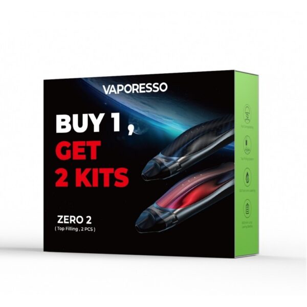 VAPORESSO ZERO 2 POD KIT (TWIN PACK) - Image 2