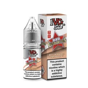 WHITE PEACH RASPBERRY NIC SALT 10ML IVG BAR FAVOURITES