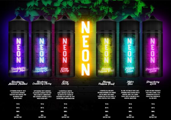 FIZZY CHERRY 100ML E LIQUID NEON - Image 2