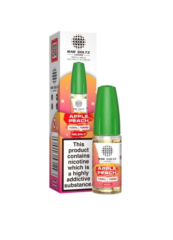 APPLE PEACH 10ML NIC SALT BAR SOLTZ LEGEND