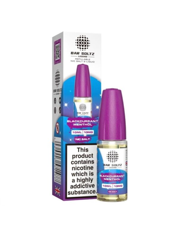 BLACKCURRANT MENTHOL 10ML NIC SALT BAR SOLTZ LEGEND
