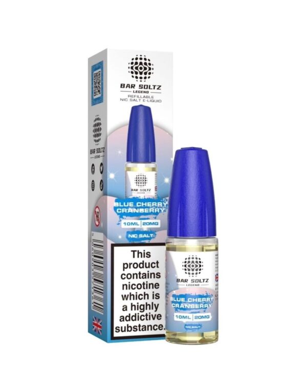 BLUE CHERRY CRANBERRY 10ML NIC SALT BAR SOLTZ LEGEND