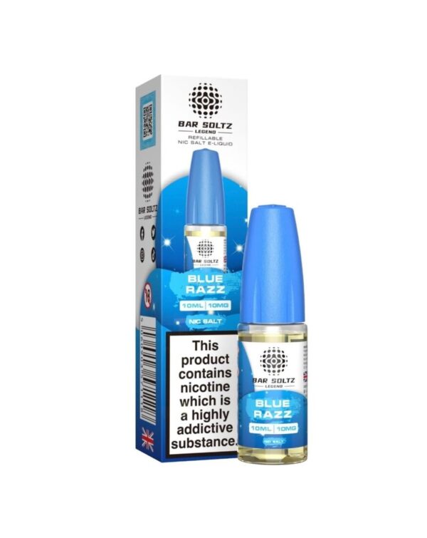 BLUE RAZZ 10ML NIC SALT BAR SOLTZ LEGEND