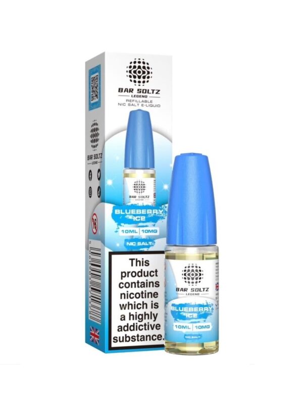 BLUEBERRY ICE 10ML NIC SALT BAR SOLTZ LEGEND