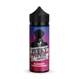 BLUEBERRY SOUR RASPBERRY 100ML E LIQUID PEEKY POD BAR