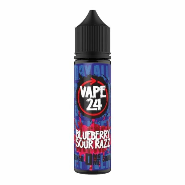BLUEBERRY SOUR RAZZ 50ML E LIQUID 50/50 VAPE 24