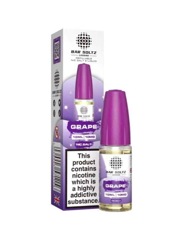 GRAPE 10ML NIC SALT BAR SOLTZ LEGEND