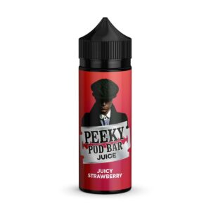 JUICY STRAWBERRY 100ML E LIQUID PEEKY POD BAR