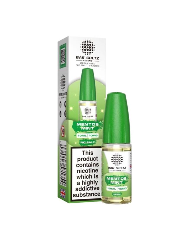 MENTOS MINT 10ML NIC SALT BAR SOLTZ LEGEND