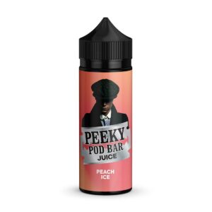 PEACH ICE 100ML E LIQUID PEEKY POD BAR