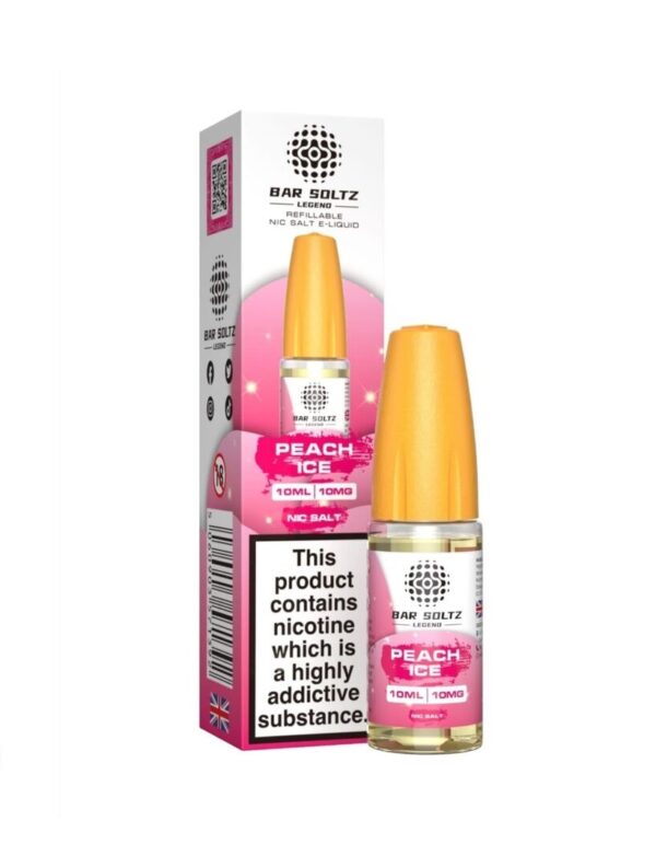 PEACH ICE 10ML NIC SALT BAR SOLTZ LEGEND