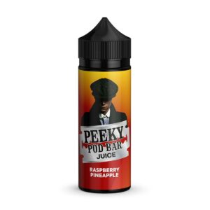 RASPBERRY PINEAPPLE 100ML E LIQUID PEEKY POD BAR