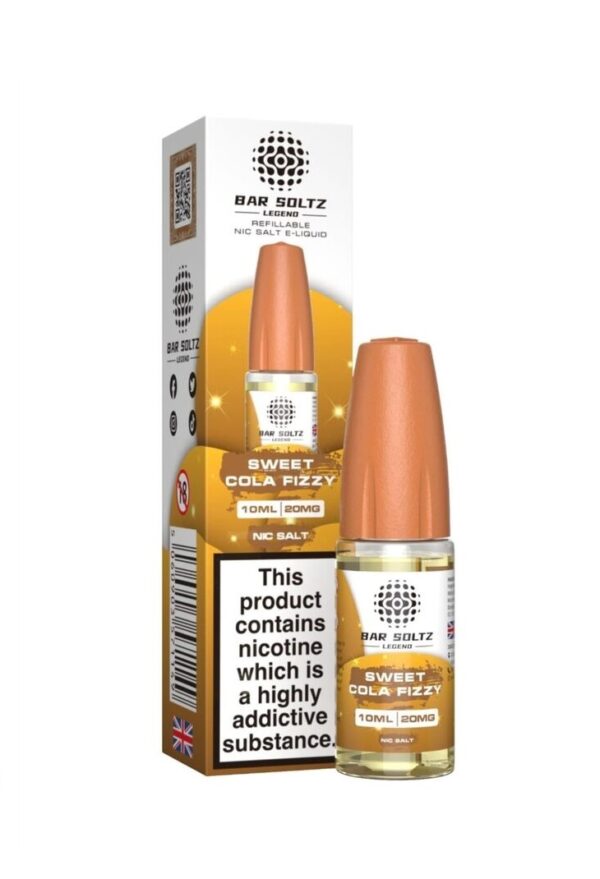 SWEET COLA FIZZY 10ML NIC SALT BAR SOLTZ LEGEND