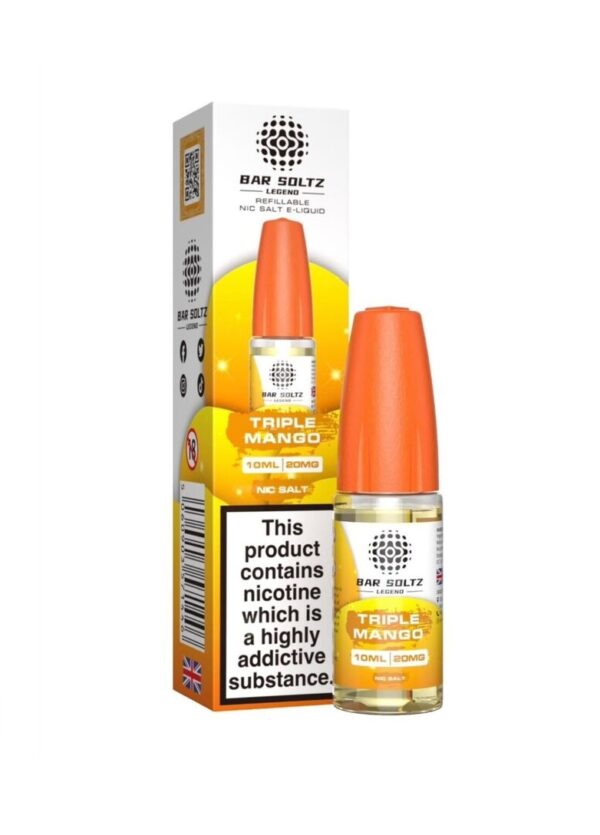 TRIPLE MANGO 10ML NIC SALT BAR SOLTZ LEGEND