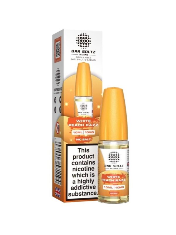 WHITE PEACH RAZZ 10ML NIC SALT BAR SOLTZ LEGEND