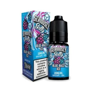 BLUE RAZZ ICE 10ML NIC SALT SERIOUSLY SALTY