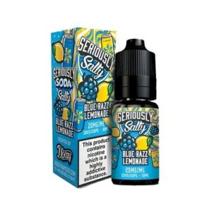 BLUE RAZZ LEMONADE 10ML NIC SALT SERIOUSLY SODA SALTY
