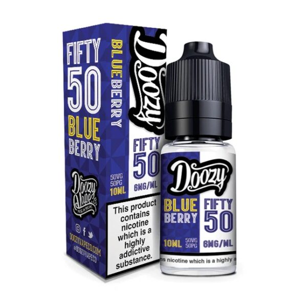 BLUEBERRY 10ML E LIQUID DOOZY 50/50 PACK OF 10