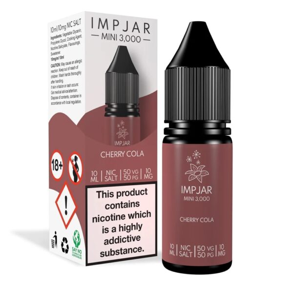 CHERRY COLA 10ML NIC SALT IMP JAR