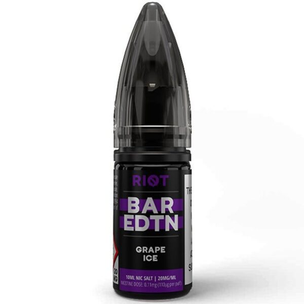 GRAPE ICE BAR EDTN 10ML NIC SALT RIOT SQUAD