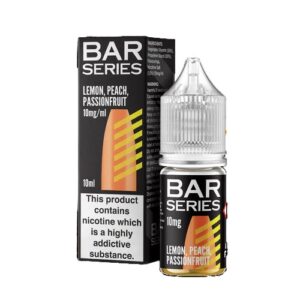 LEMON PEACH PASSIONFRUIT BAR SERIES 10ML NIC SALT MAJOR FLAVOUR