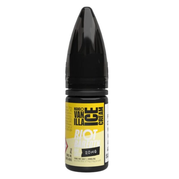 MANGO VANILLA ICE CREAM 10ML NIC SALT RIOT BAR EDTN
