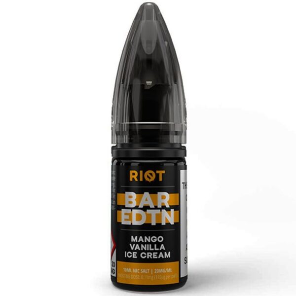 MANGO VANILLA ICE CREAM BAR EDTN 10ML NIC SALT RIOT SQUAD