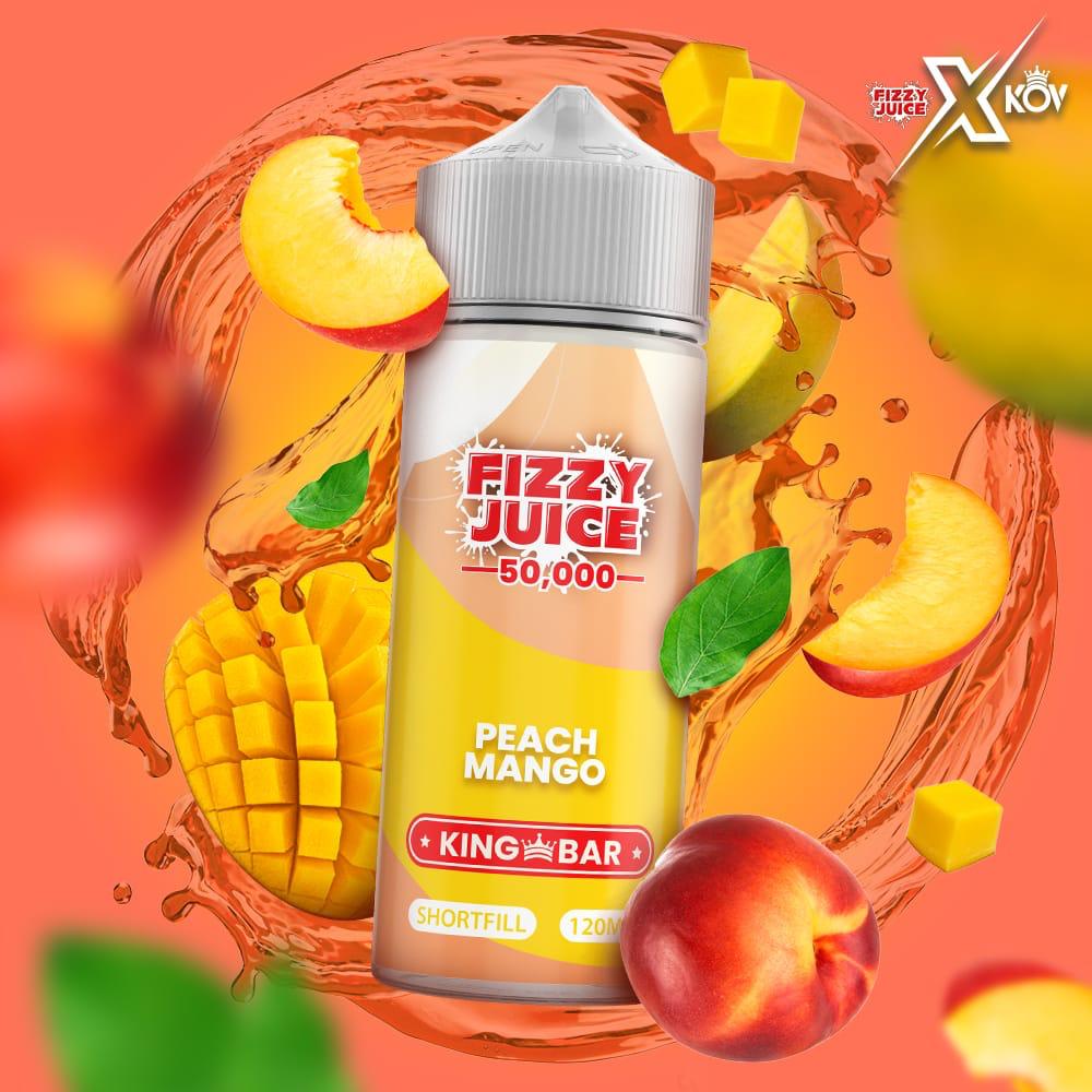 Buy PEACH MANGO 100ML E LIQUID FIZZY JUICE 50000 ECig Clouds