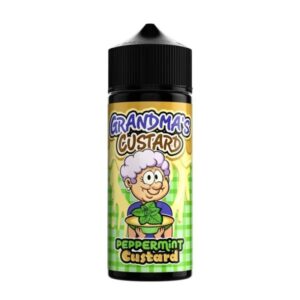 PEPPERMINT CUSTARD 100ML E LIQUID GRANDMAS CUSTARD EXP