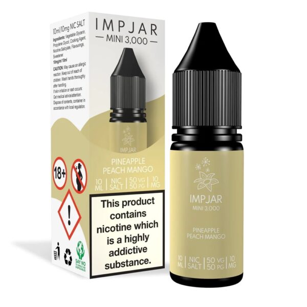 PINEAPPLE PEACH MANGO 10ML NIC SALT IMP JAR