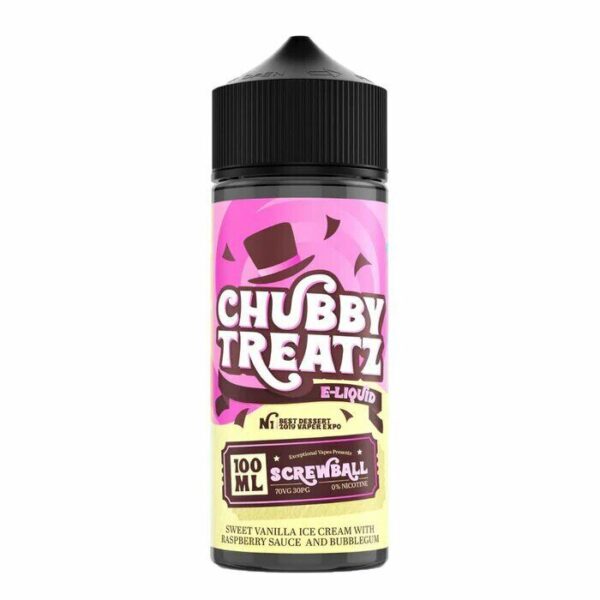 SCREWBALL 100ML E LIQUID CHUBBY TREATZ