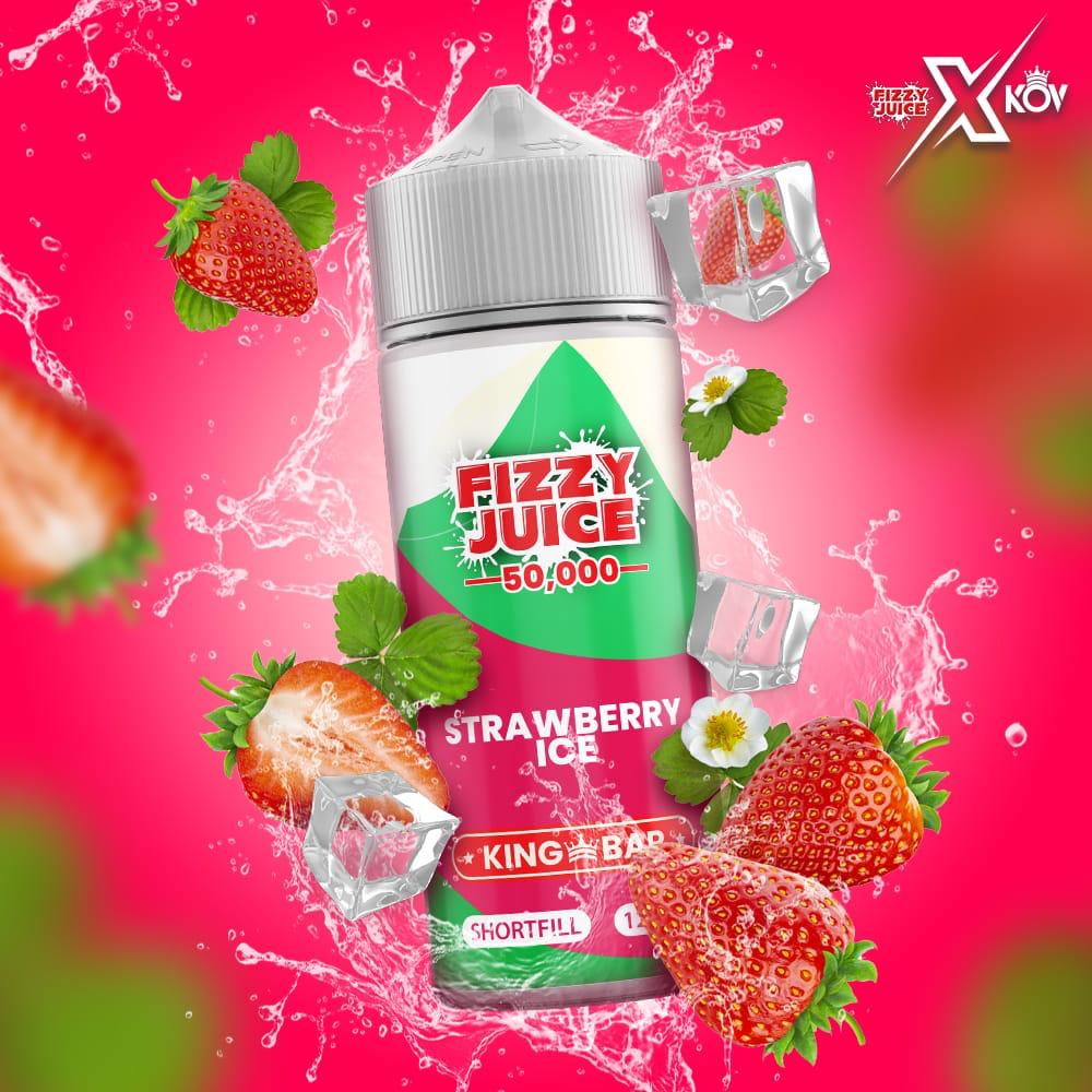 Buy STRAWBERRY ICE 100ML E LIQUID FIZZY JUICE 50000 ECig Clouds