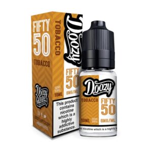 TOBACCO 10ML E LIQUID DOOZY 50/50 PACK OF 10