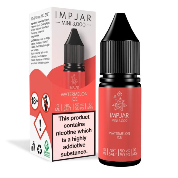 WATERMELON ICE 10ML NIC SALT IMP JAR