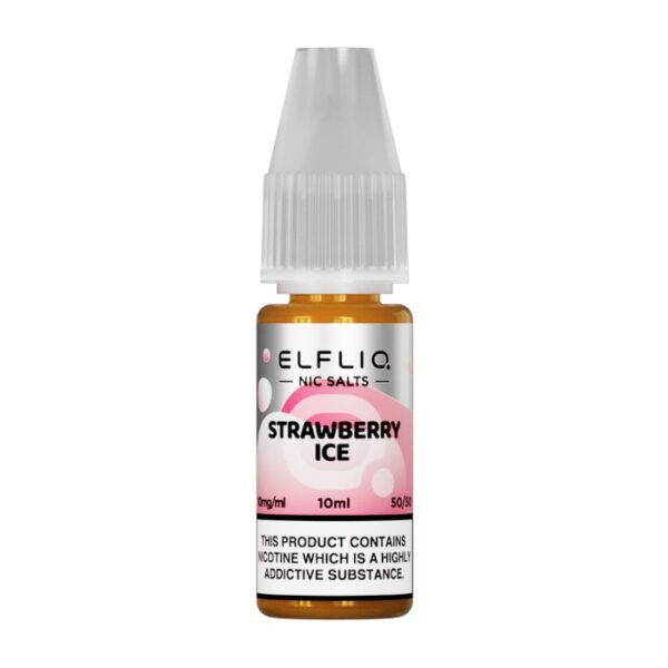 STRAWBERRY ICE 10ML NIC SALT ELFLIQ BY ELFBAR