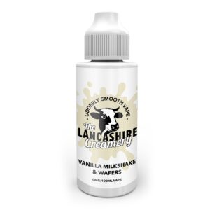 VANILLA MILKSHAKE & WAFERS 100ML E LIQUID THE LANCASHIRE CREAMERY