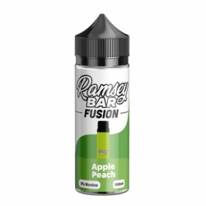 APPLE PEACH BAR FUSION 100ML E LIQUID RAMSEY