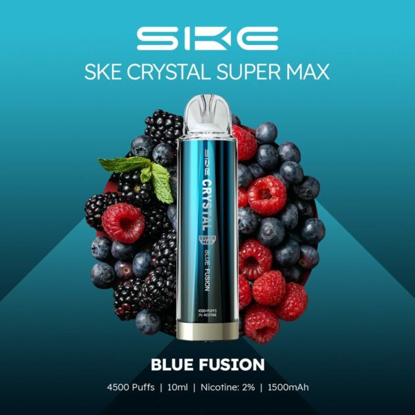 SKE CRYSTAL SUPER MAX 4500 DISPOSABLE VAPE KIT 20MG - Image 18