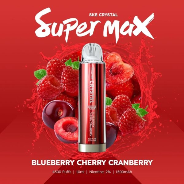 SKE CRYSTAL SUPER MAX 4500 DISPOSABLE VAPE KIT 20MG - Image 14