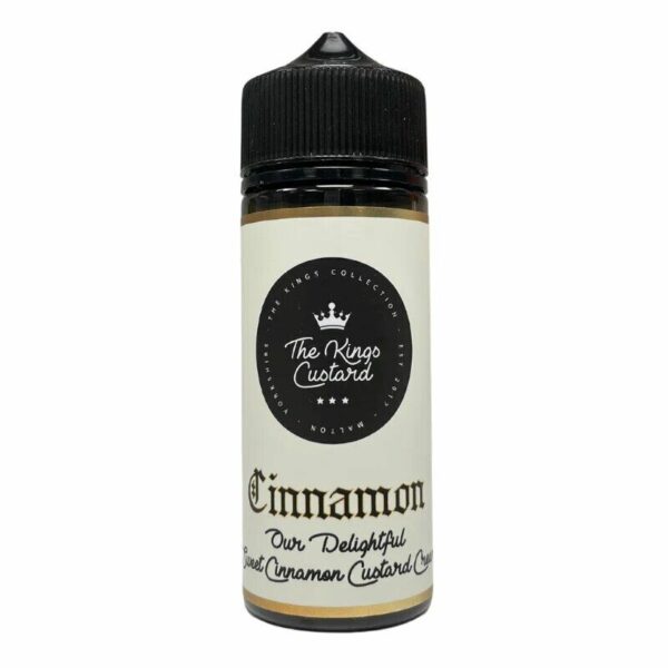 CINNAMON 100ML E LIQUID THE KINGS CUSTARD