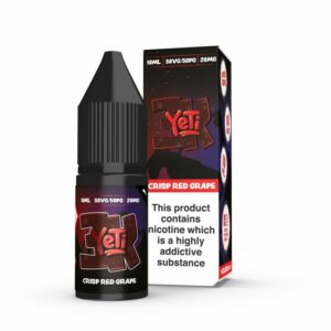 CRISP RED GRAPE BAR SALTS 10ML NIC SALT YETI 3K