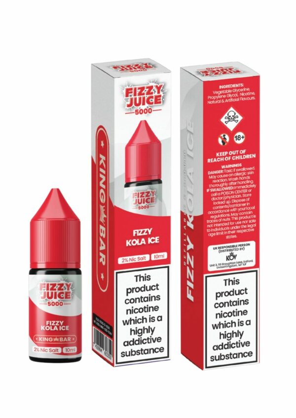 FIZZY KOLA ICE 10ML NIC SALT FIZZY JUICE 5000