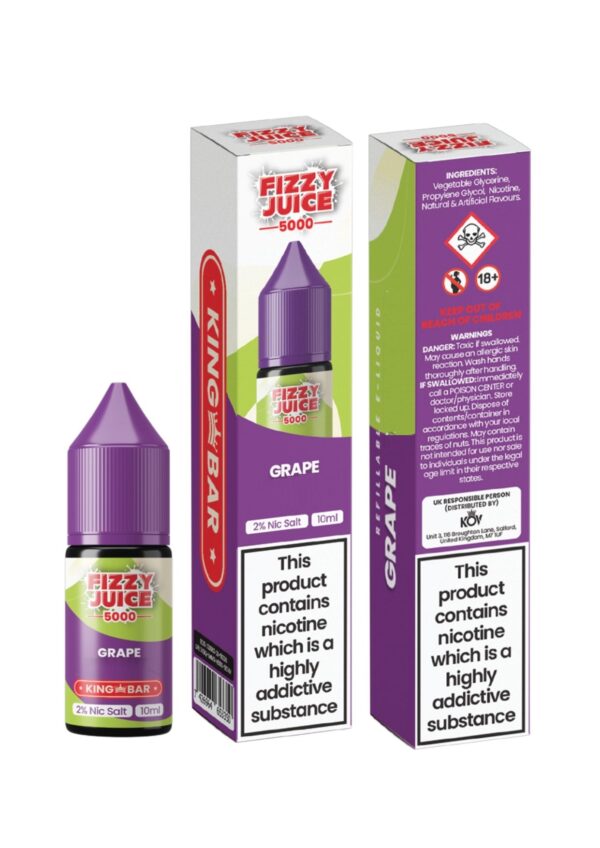 GRAPE RAINBOW SWEETS 10ML NIC SALT FIZZY JUICE 5000