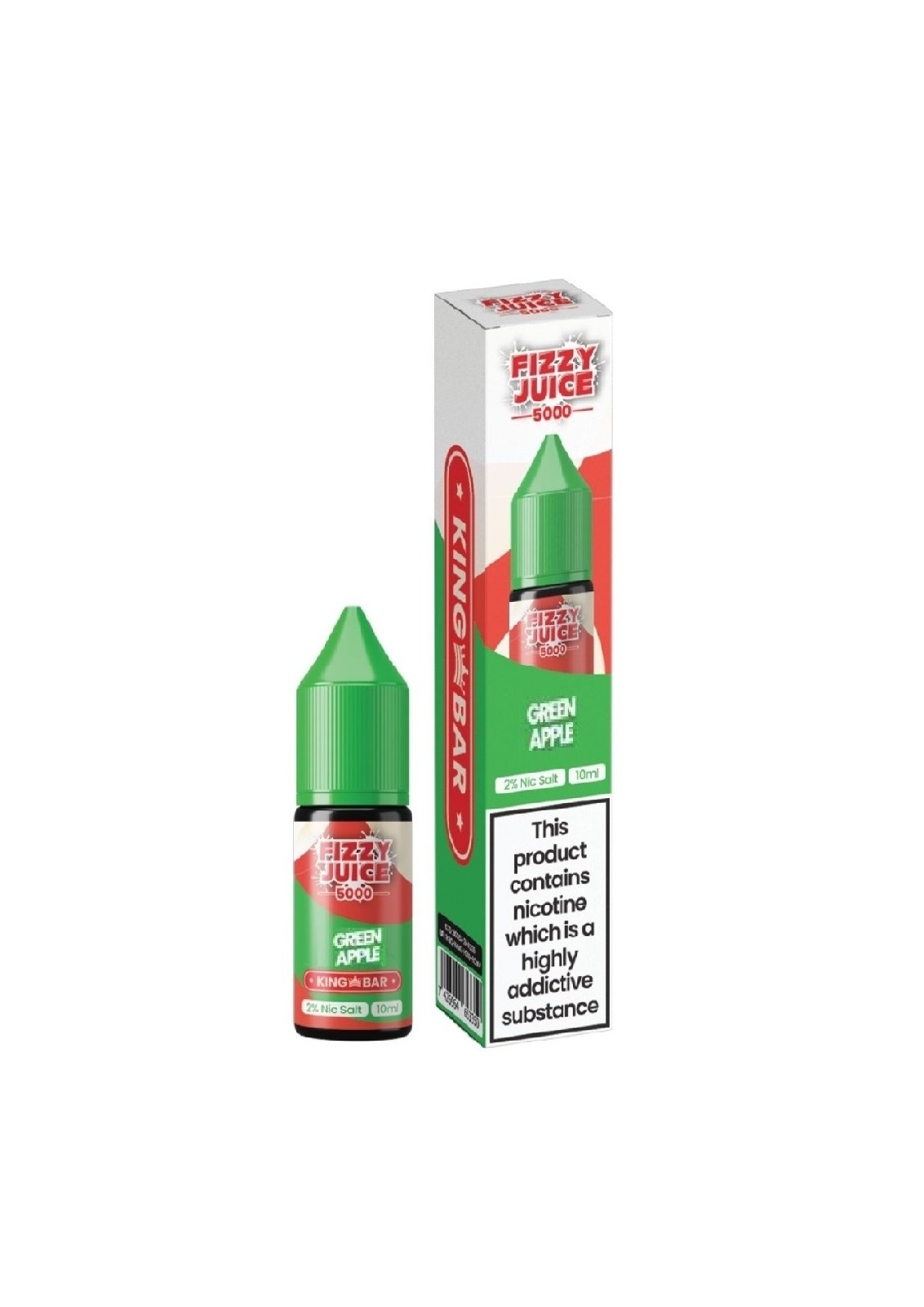 GREEN APPLE RAINBOW SKITTLES 10ML NIC SALT FIZZY JUICE 5000